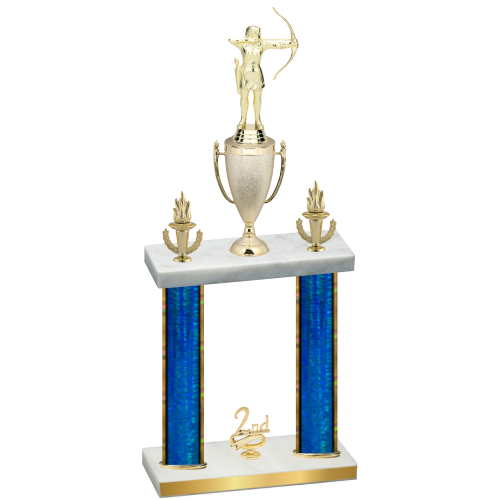 Double Blue Glacier Second Place Archery Trophy