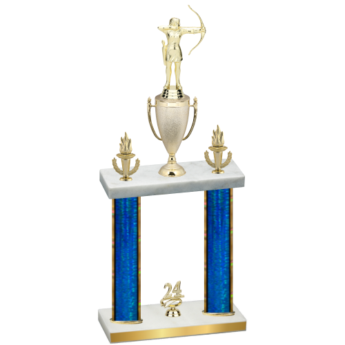 Double Blue Glacier Year Archery Trophy