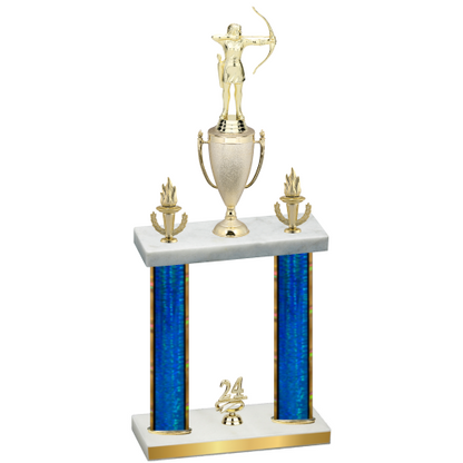 Double Blue Glacier Year Archery Trophy