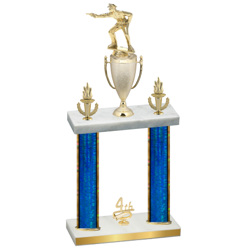 Double Blue Glacier Fourth Place Shooter Trophy