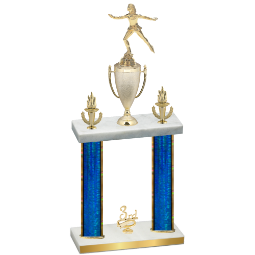 Double Blue Glacier Third Place Skater Trophy