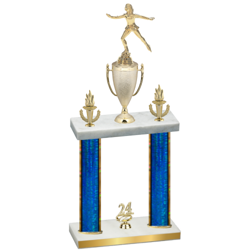 Double Blue Glacier Year Skater Trophy