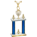 Double Blue Glacier Victory Weights Trophy