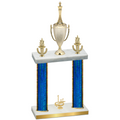Double Blue Glacier First Place Chess Trophy