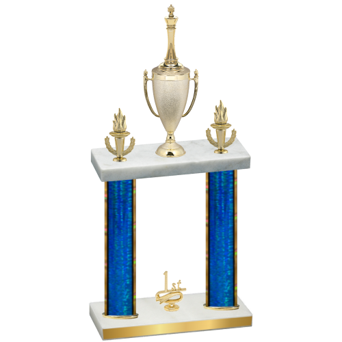 Double Blue Glacier First Place Chess Trophy