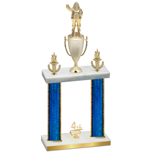 Double Blue Glacier Fourth Place Holiday Trophy