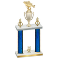 Double Blue Glacier Year Fishing Trophy