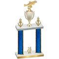 Double Blue Glacier Year Fishing Trophy