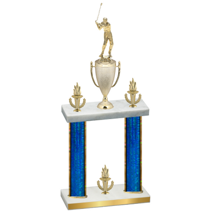 Double Blue Glacier Victory Golf Trophy