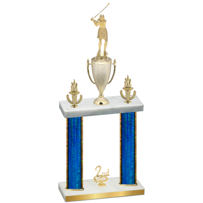 Double Blue Glacier Second Place Golf Trophy