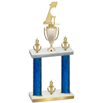 Double Blue Glacier Victory Golf Trophy