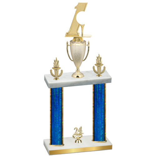Double Blue Glacier Year Golf Trophy