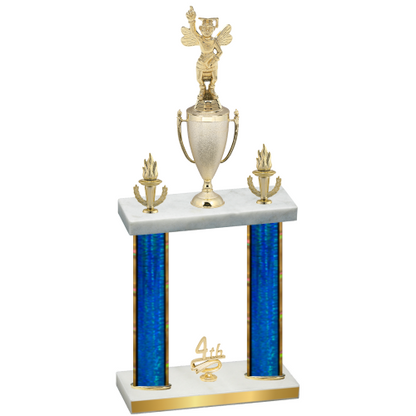 Double Blue Glacier Fourth Place Academics Trophy