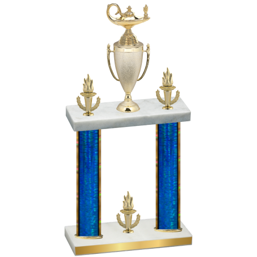 Double Blue Glacier Victory Academics Trophy