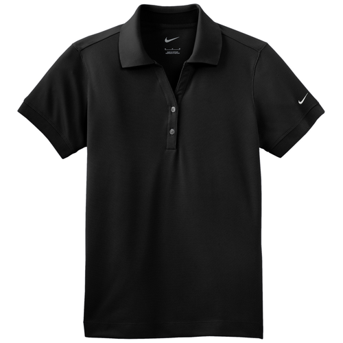 Black front - Nike Women's Dri-FIT Classic Polo
