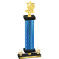 Premium Single Blue Carbon Fiber First Place Pickleball Trophy