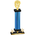 Premium Single Blue Carbon Fiber Fourth Place Pickleball Trophy