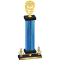 Premium Single Blue Carbon Fiber Victory Pickleball Trophy