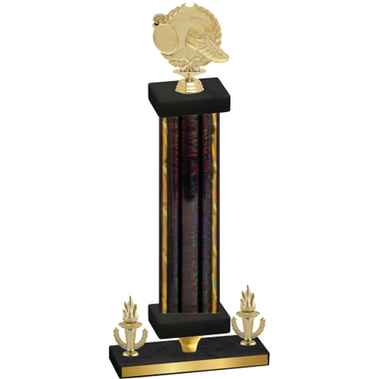 Premium Single Black Glacier Victory Running Trophy