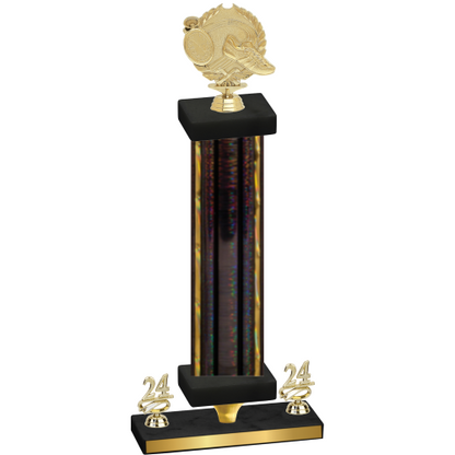 Premium Single Black Glacier Year Running Trophy