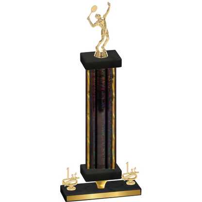 Premium Single Black Glacier First Place Tennis Trophy