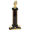 Premium Single Black Glacier First Place Football Trophy