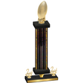 Premium Single Black Glacier Second Place Football Trophy