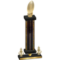 Premium Single Black Glacier Victory Football Trophy
