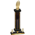 Premium Single Black Glacier Year Football Trophy
