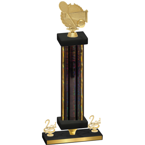 Premium Single Black Glacier Second Place Tennis Trophy