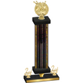 Premium Single Black Glacier Second Place Bowling Trophy