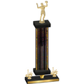 Premium Single Black Glacier First Place Volleyball Trophy