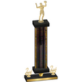 Premium Single Black Glacier Second Place Volleyball Trophy