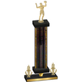 Premium Single Black Glacier Victory Volleyball Trophy