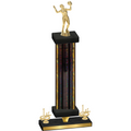 Premium Single Black Glacier First Place Volleyball Trophy