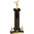 Premium Single Black Glacier Victory Volleyball Trophy