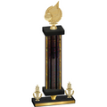 Premium Single Black Glacier Victory Volleyball Trophy