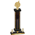 Premium Single Black Glacier Year Volleyball Trophy