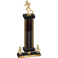 Premium Single Black Glacier Victory Football Trophy