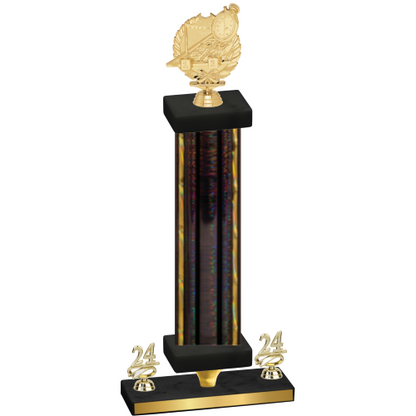 Premium Single Black Glacier Year Swimming Trophy