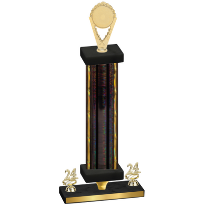 Premium Single Black Glacier Year Insert Trophy