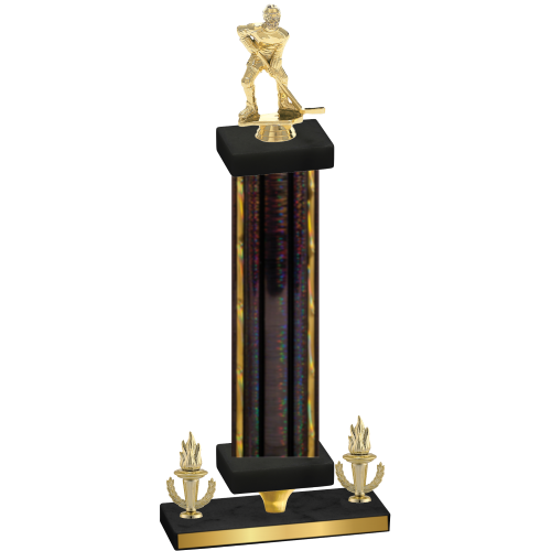 Premium Single Black Glacier Victory Hockey Trophy