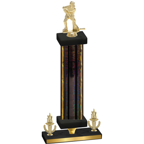 Premium Single Black Glacier Victory Hockey Trophy