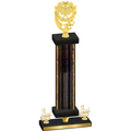 Premium Single Black Glacier Third Place Pickleball Trophy