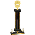 Premium Single Black Glacier Year Pickleball Trophy