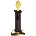 Premium Single Black Glacier Fourth Place Pickleball Trophy