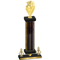 Premium Single Black Glacier Victory Pickleball Trophy