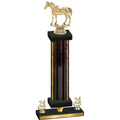 Premium Single Black Glacier Year Horses Trophy