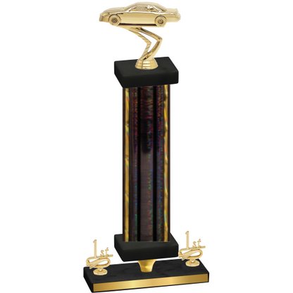 Premium Single Black Glacier First Place Cars Trophy