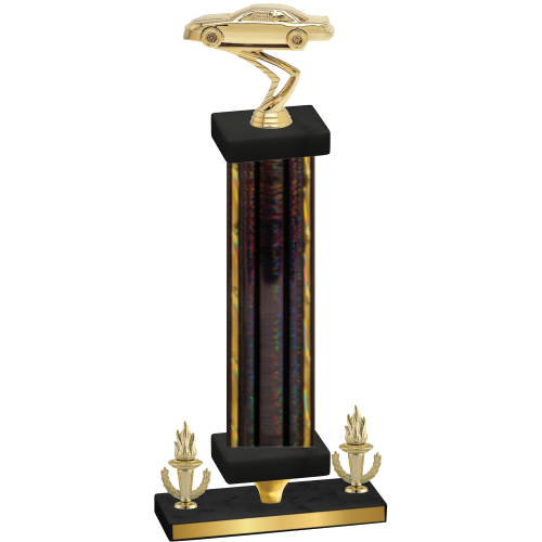 Premium Single Black Glacier Victory Cars Trophy